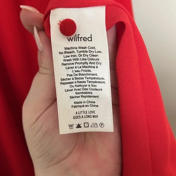 • Aritzia • Red Wilfred Effet Mini Dress - Picture 10 of 10